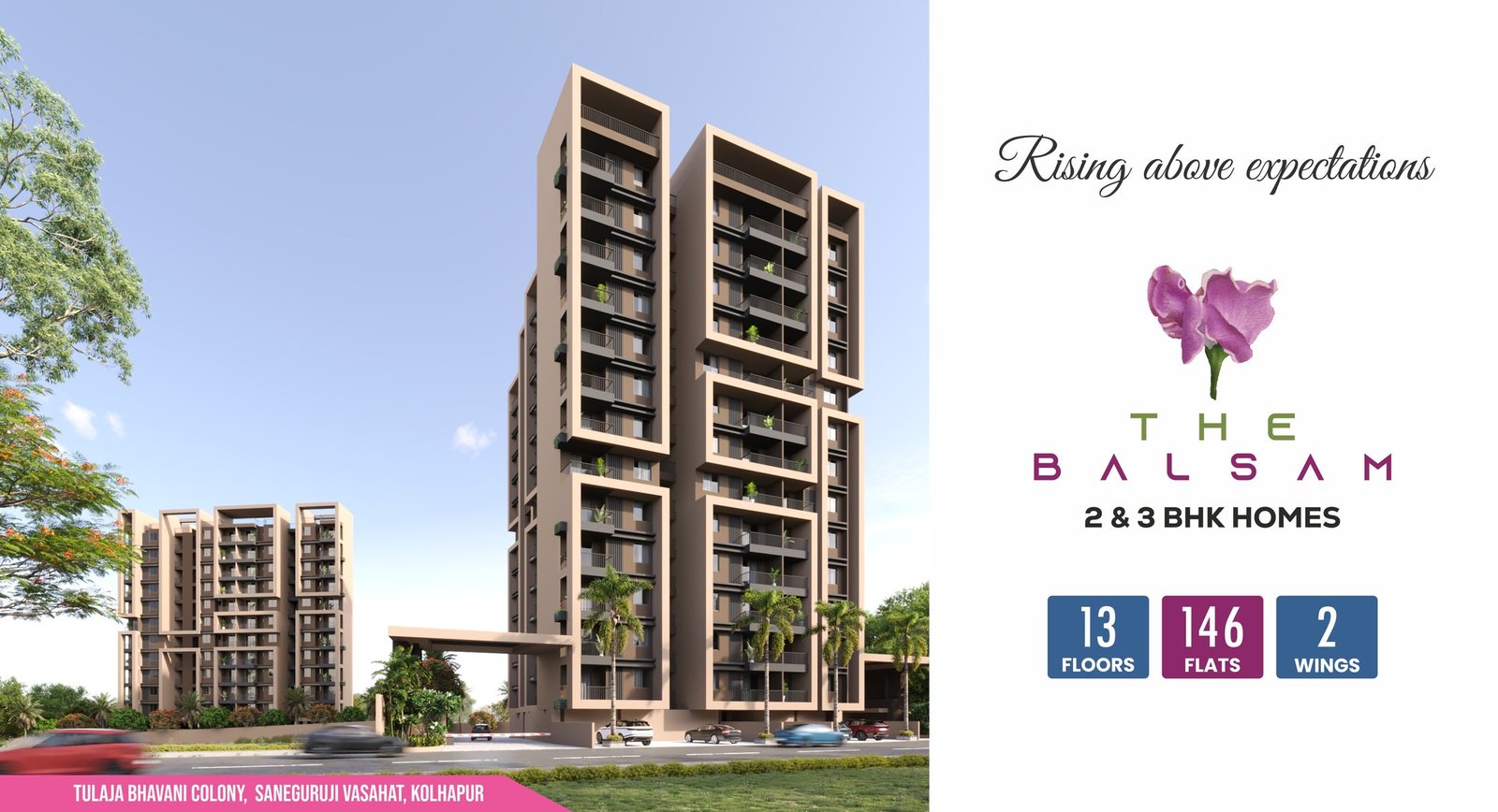 The Balsam 2 and 3 BHK homes in Sane Guruji Vasahat, Kolhapur